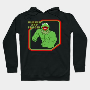 Muppets Kermit The Muscle Frog Hoodie